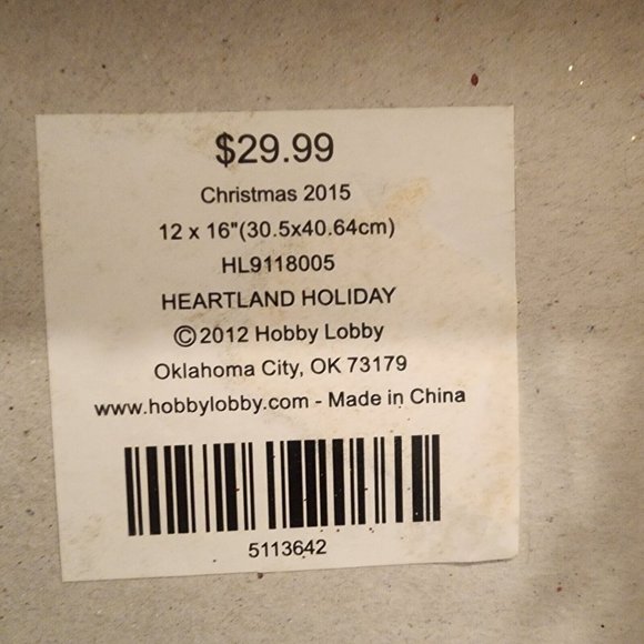 Have Yourself A Merry Little Christmas Burlap Wood Rustic Tabletop Sign 12" X 16 - Picture 12 of 12